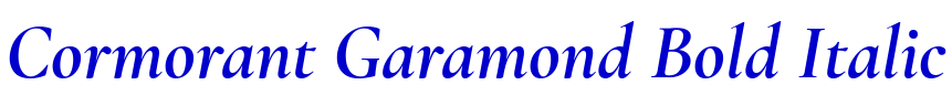Cormorant Garamond Bold Italic الخط